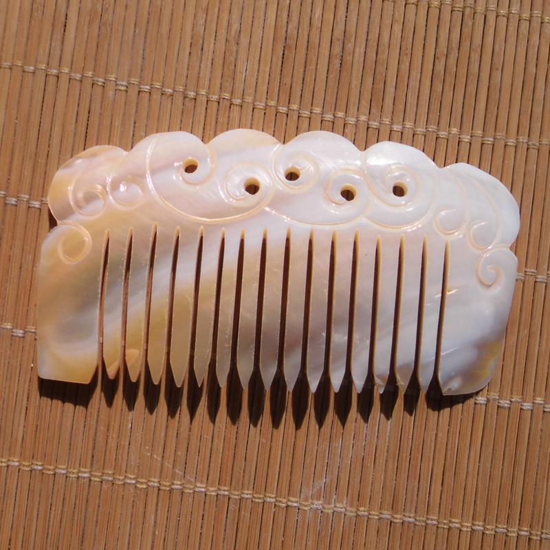 贝壳蚌壳珍珠梳子女友闺蜜生日礼物创意刮痧海螺