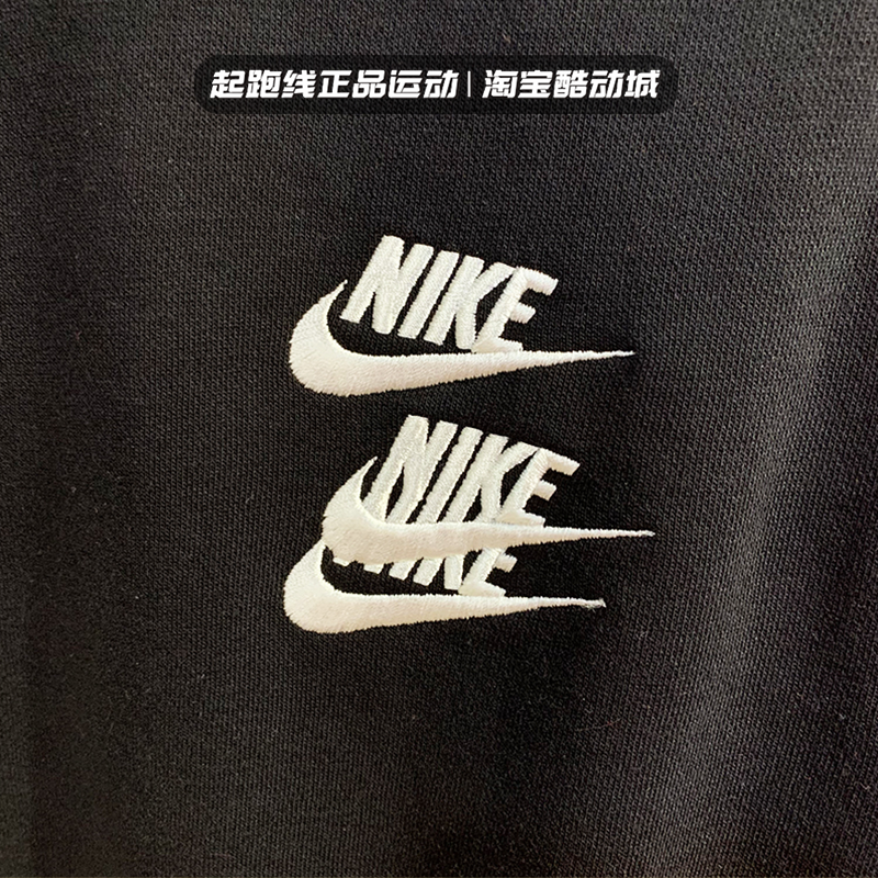 nike耐克卫衣男春季新款运动休闲三勾针织套头dd0883010100运动卫衣
