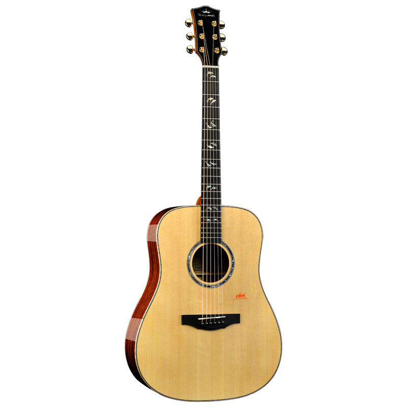 41寸单板圆角缺角民谣电箱木吉它 卡马a1全单吉他kepma指弹弹唱40