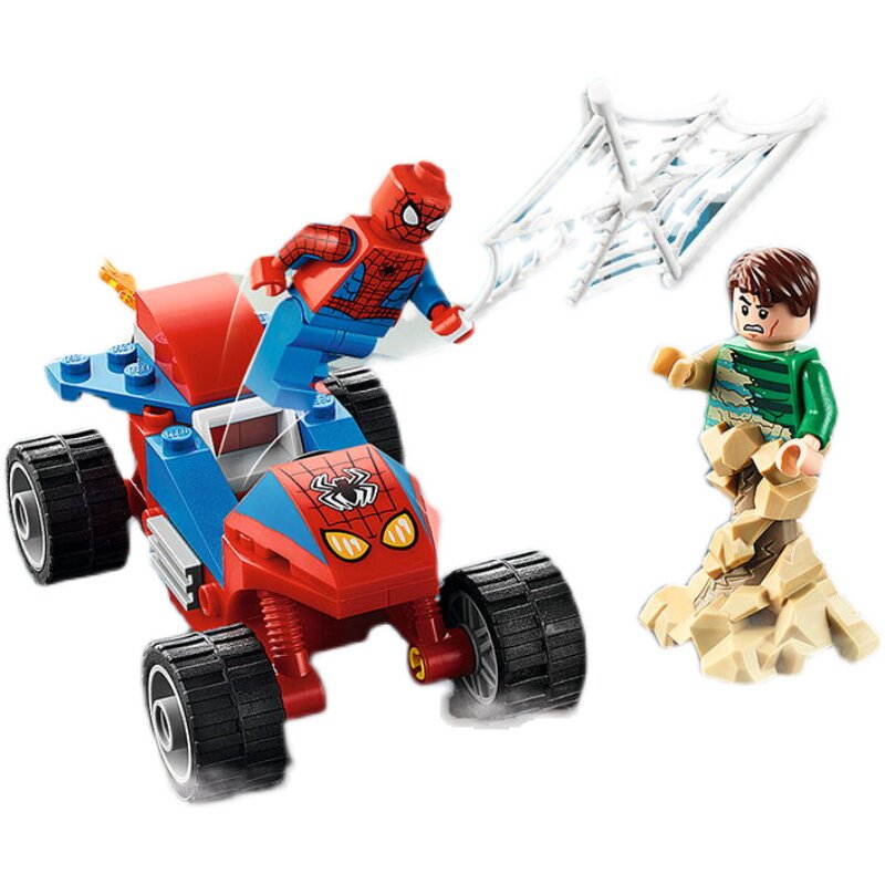 lego乐高超级英雄系列76172蜘蛛侠人大对决小颗塑料积木