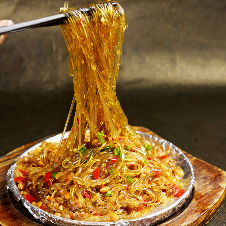 粉丝正宗水晶铁板蚂蚁上树透明凉拌马铃薯干货面粉