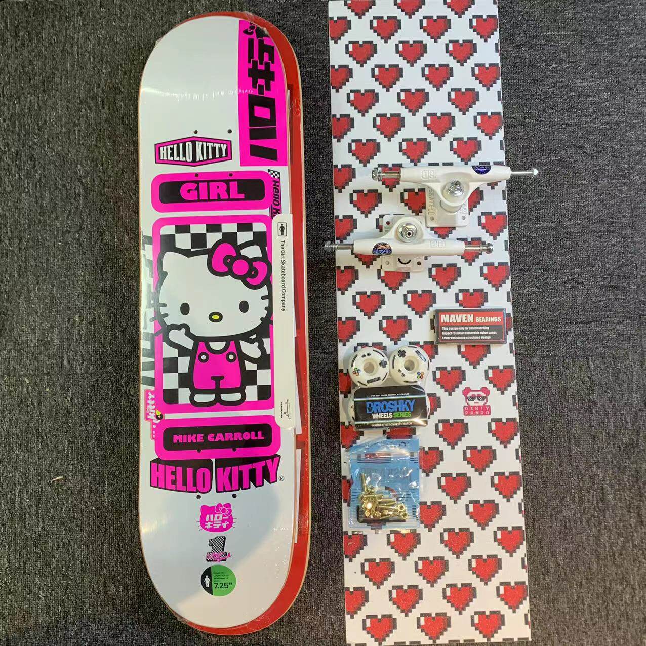 儿童进口滑板droshky616尺寸73580轻量量化专业双翘滑板