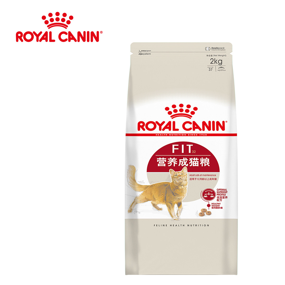 皇家猫粮f32营养理想态成猫粮2kg英短美短成猫猫粮天然粮猫食