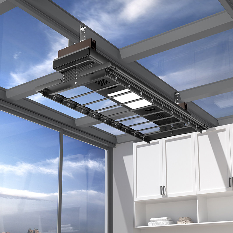 卡瑞琪阳光房电动晾衣架支架安装神器底座吊座玻璃塑料衣架