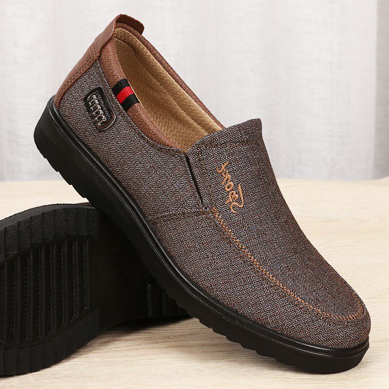 老北京布鞋男鞋春季中老年人爸爸老人布鞋休闲鞋父亲防滑布鞋