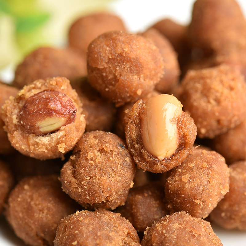 乐明香酥花生80g袋四川特产天府花生米蜂蜜裹衣油炸休闲零食坚果