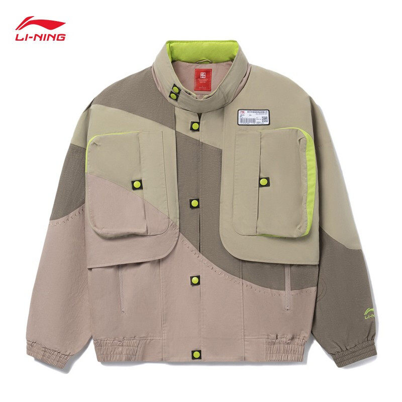 华晨宇同款中国李宁运动风衣2021冬新款潮流男女同款外套afdr699