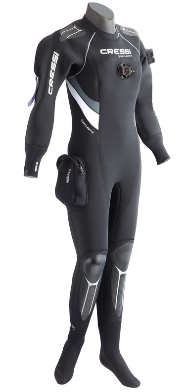 意大利cressidrylastic全干干式潜水服4mm女士潜水干衣潜水服