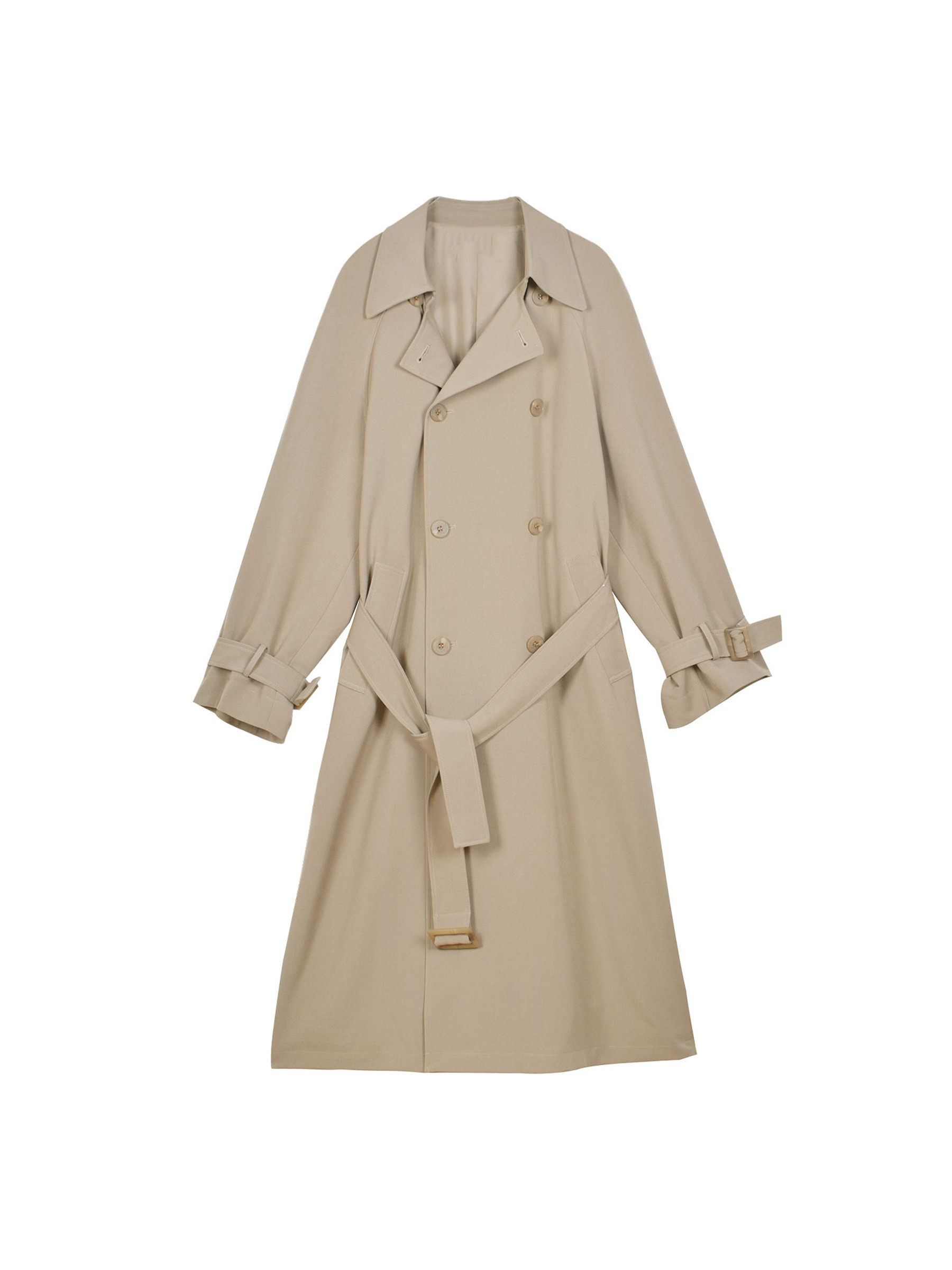 卡其色风衣女秋季2022新款韩版宽松气质复古垂坠感中长款大衣外套