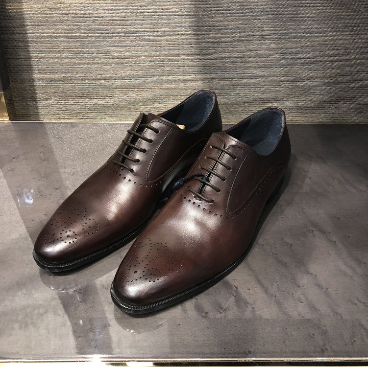 迪柯尼dikeni男鞋专柜正品2019新款商务中年皮鞋休闲鞋18371f085
