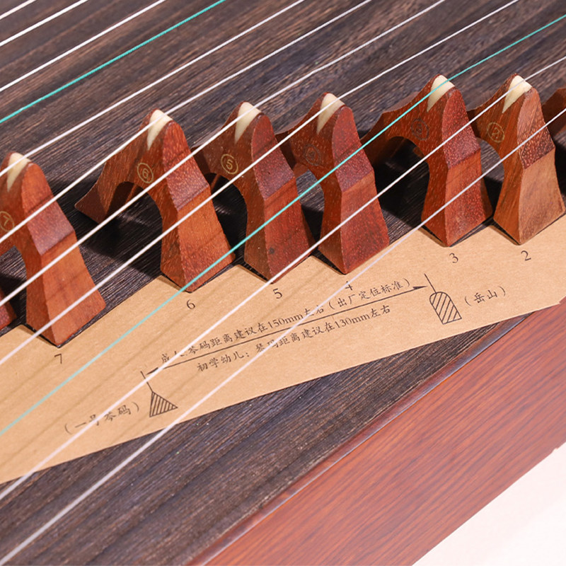 古筝琴码摆放示意图调筝码安装图琴码配件其它乐器配件