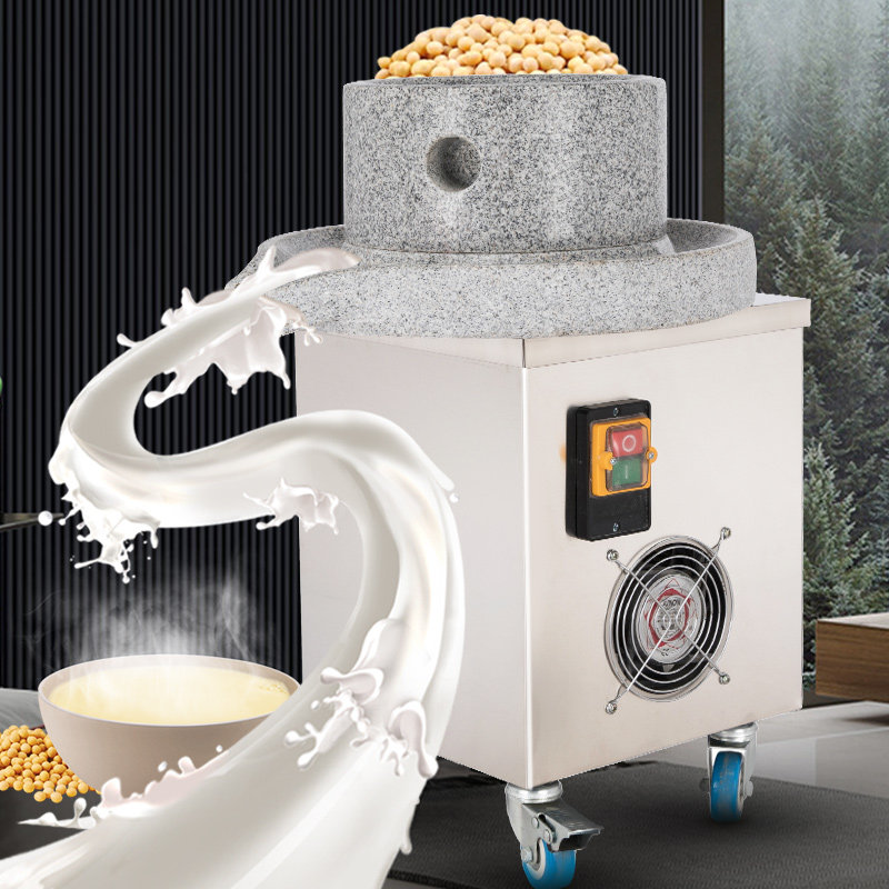 电动米浆机芝麻酱豆浆磨豆腐小石磨粉商用石磨磨盘商用豆浆机