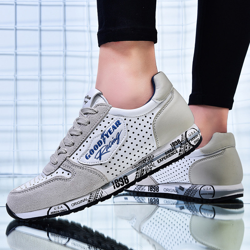 透气goodyear固特异情侣镂空休闲休闲运动运动鞋男女平底单鞋