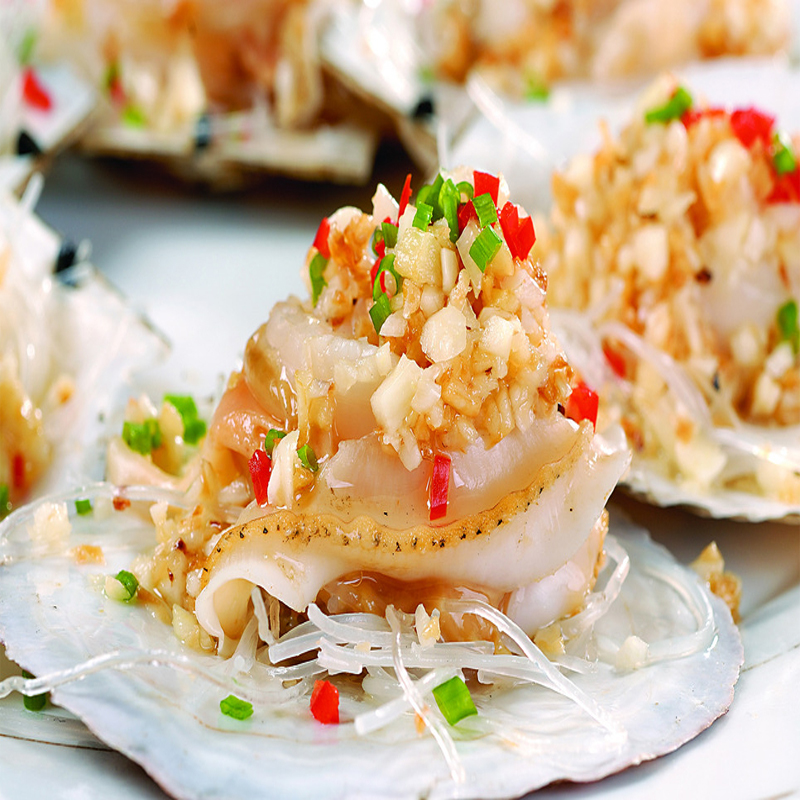 北京地区闪送直达生猛鲜活海鲜正宗大连獐子岛元贝扇贝单只2.5两