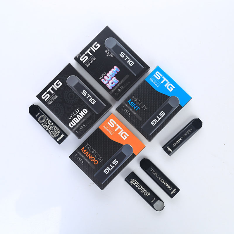 必可利vgod一次性小烟stlg男女小彩条烟油vgo电子烟烟弹stig