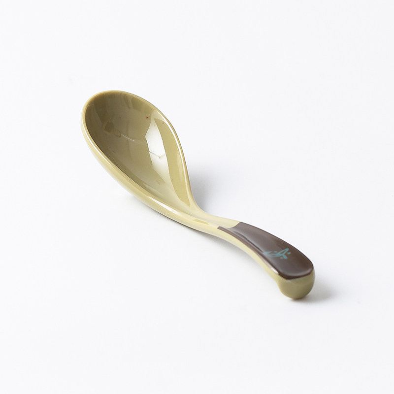 a5密胺快餐勺子仿瓷塑料勺汤勺粉面勾勺中式防摔调羹汤匙商用小勺