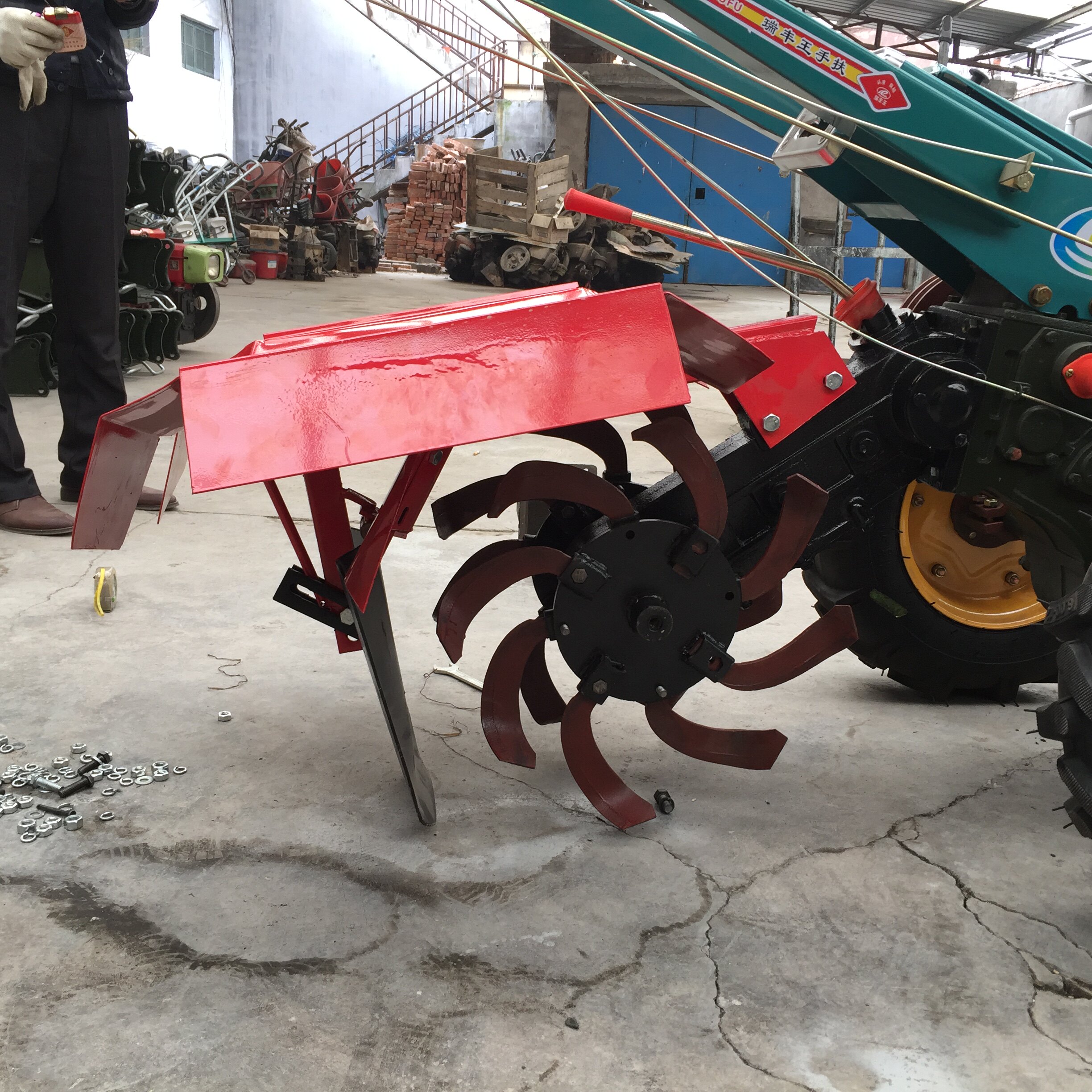 手扶拖拉机旋耕机配套开沟器农用齿轮传动开沟器开渠器果园开沟器