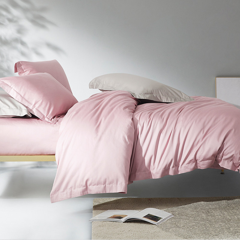 sheridan家纺雪瑞澳州长绒简约纯色贡缎秋冬四件床品套件