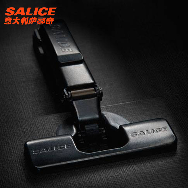 salice萨郦一字薄门铰链阻尼缓冲静音橱柜钛金铰链