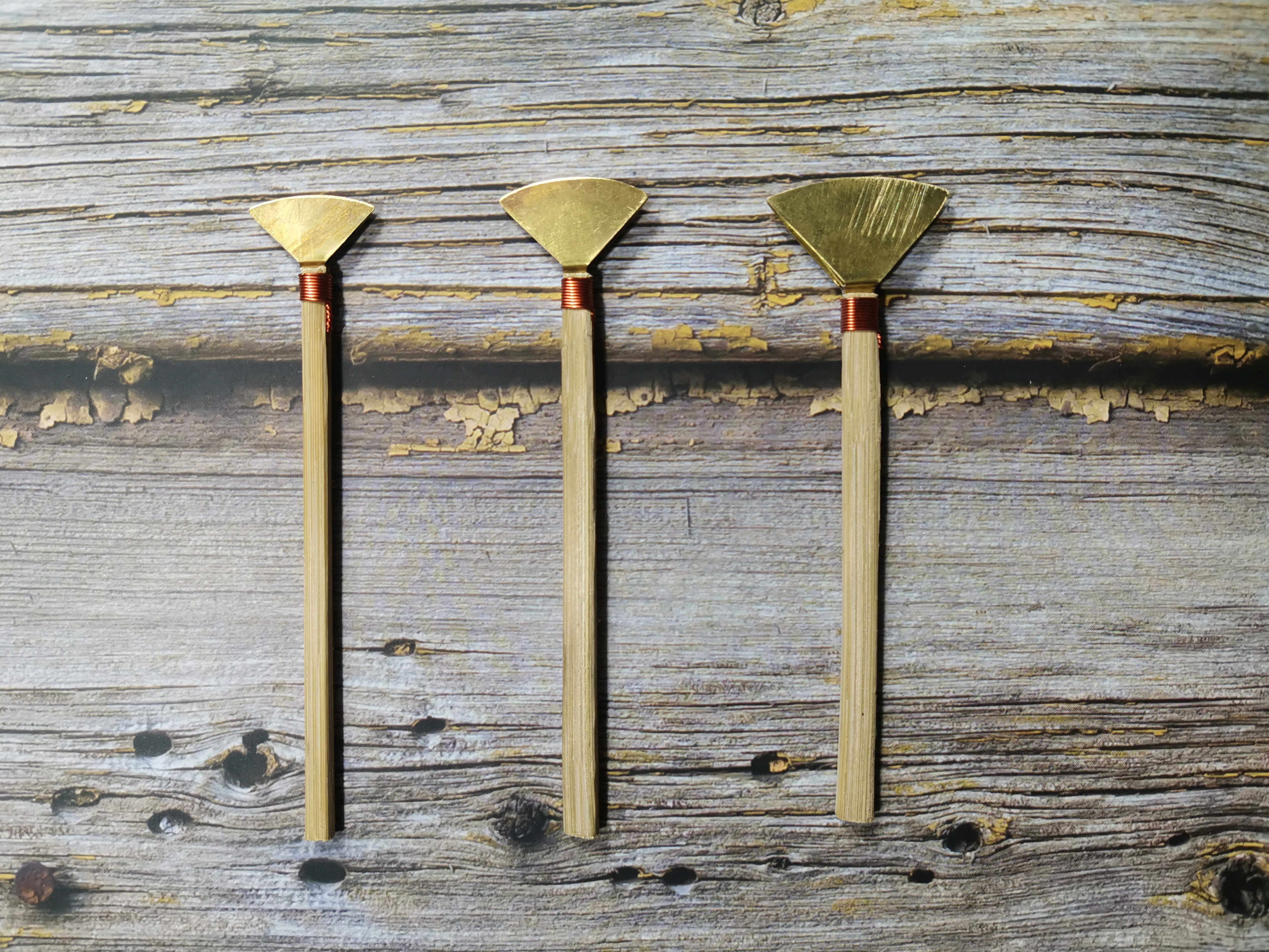 草木物染黄平款斧形蜡刀蜡染绘蜡专用蜡刀手工苗族蜡染