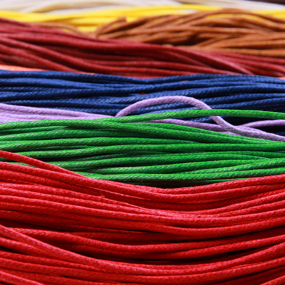 编织线绳2mm棉蜡手工diy黑色挂绳项链手链线