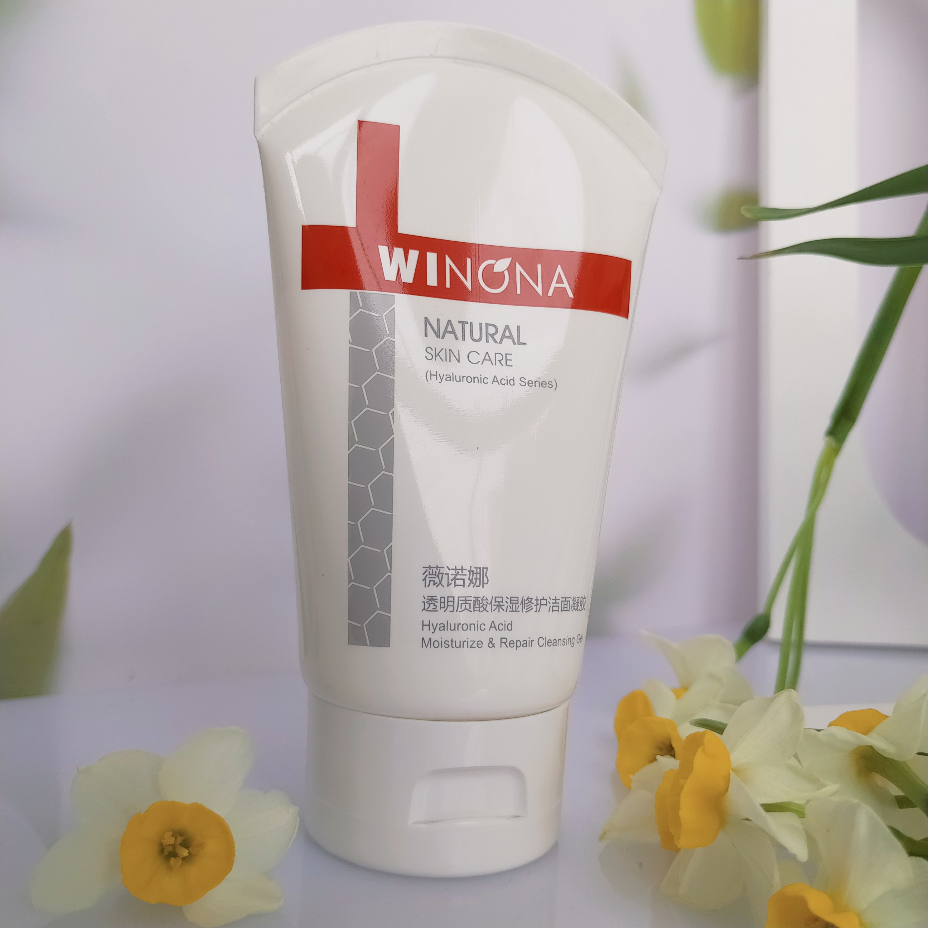 修护薇诺娜透明质酸保湿洁面凝胶80g泡沫洗面奶洁面