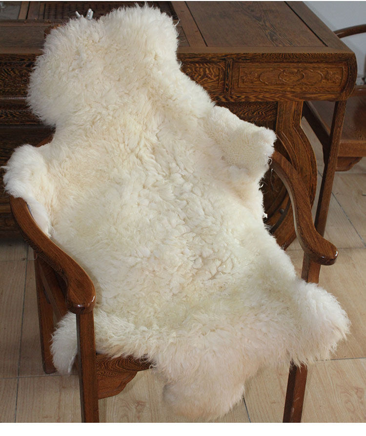 整张羊皮毛一体沙发垫纯羊毛毯子地毯坐垫床边褥子飘窗羊毛垫包邮