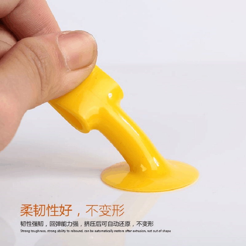 橡皮硅胶门吸防撞浴室墙吸静音吸盘式卫生间门挡软硅胶厕所门把手