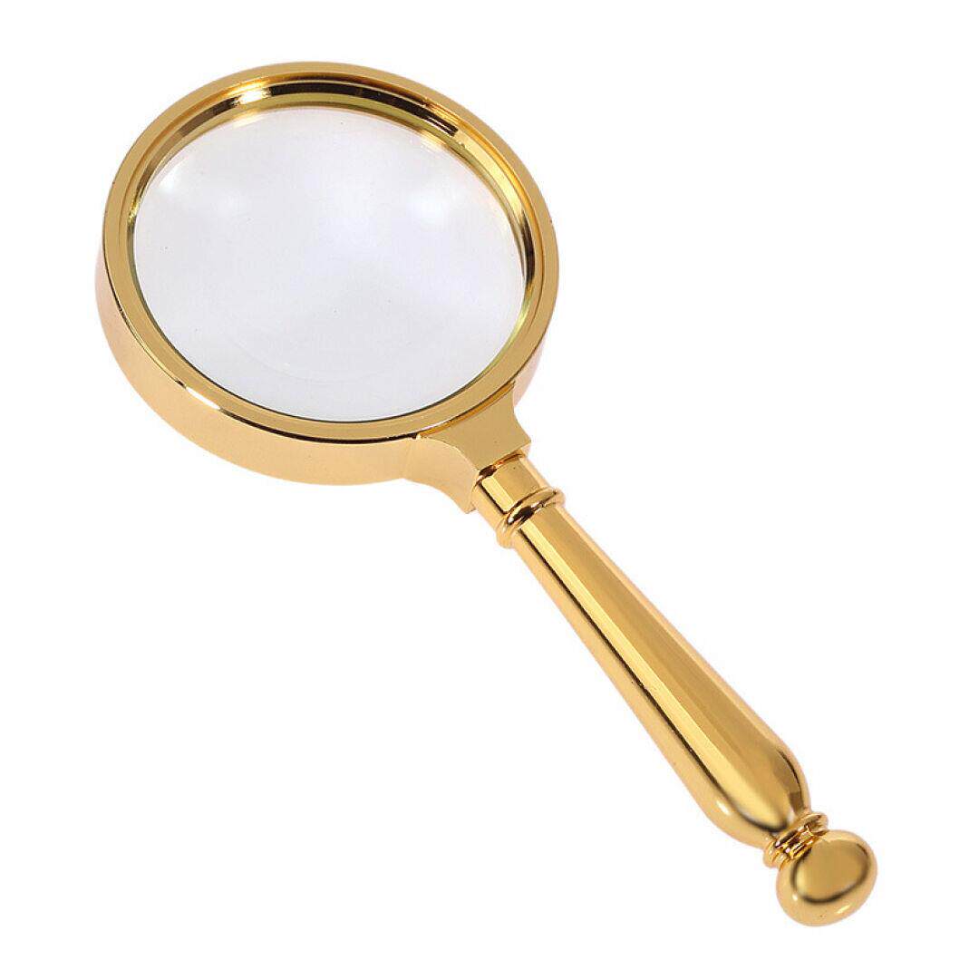 欧式高清手持放大镜30倍非带金属老人放大镜