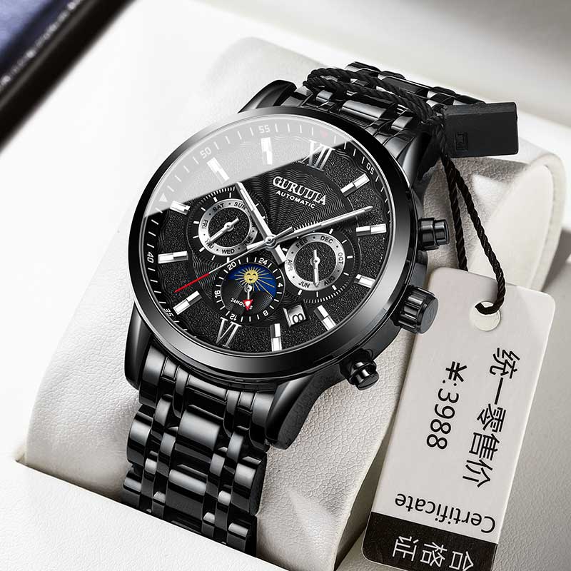 阿玛妮瑞士正品手表男士全自动机械表陀飞轮名牌十大品牌防水男表