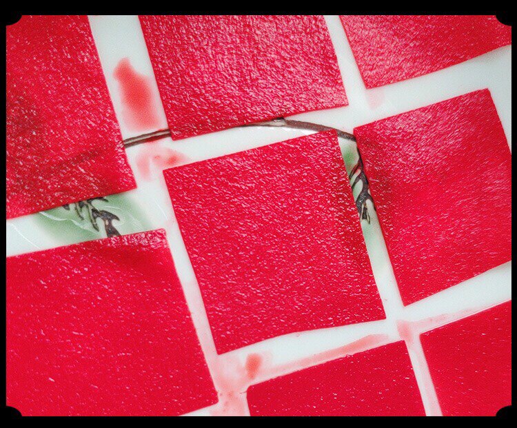 旧迷楼点唇口红纸 咬唇妆古代汉妆胭脂纸 天然花瓣口脂唇纸