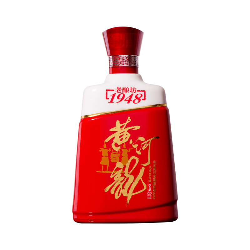 黄河龙32度老酿坊红1948整箱6瓶礼盒盒装酒厂白酒