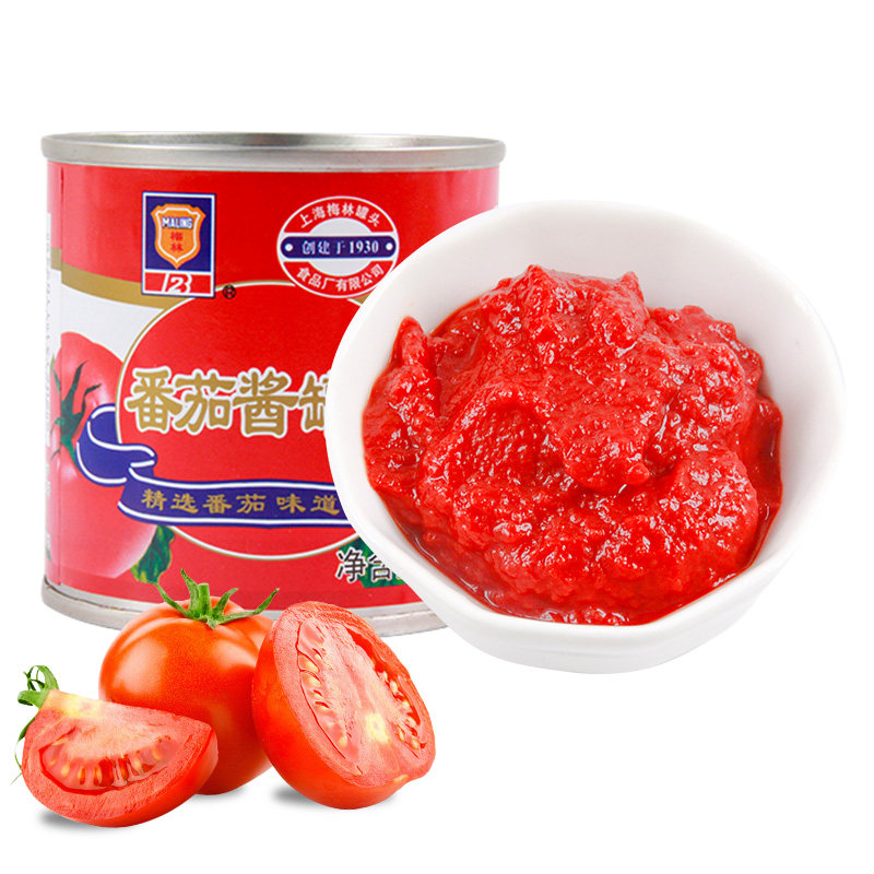 上海梅林番茄酱罐头198g薯条意大利面酱寿司披萨番茄酱
