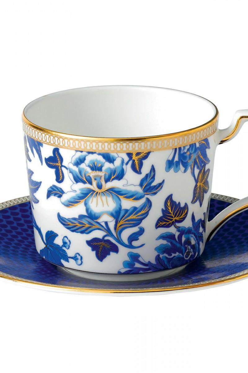 正品英国wedgwood芙蓉hibiscus骨瓷茶杯咖啡杯碟礼盒装咖啡杯