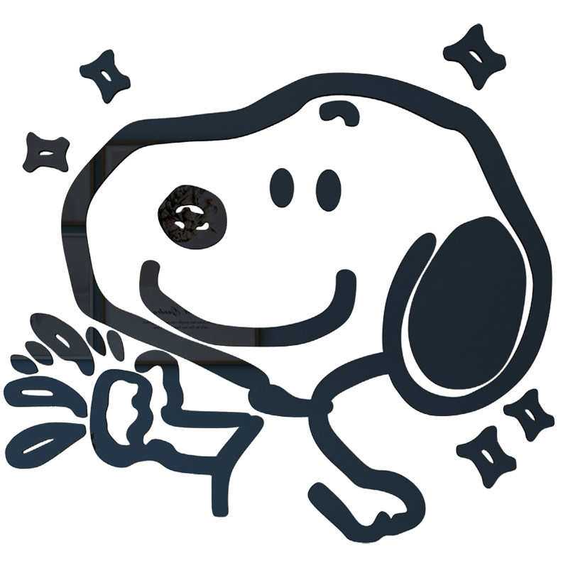 史努比可爱卡通3d立体贴纸ins卧室墙面装饰墙贴