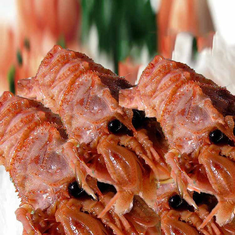 进口虾爬俄罗斯野生熟冻格陵兰虾虾甜虾花虾冷冻冻虾