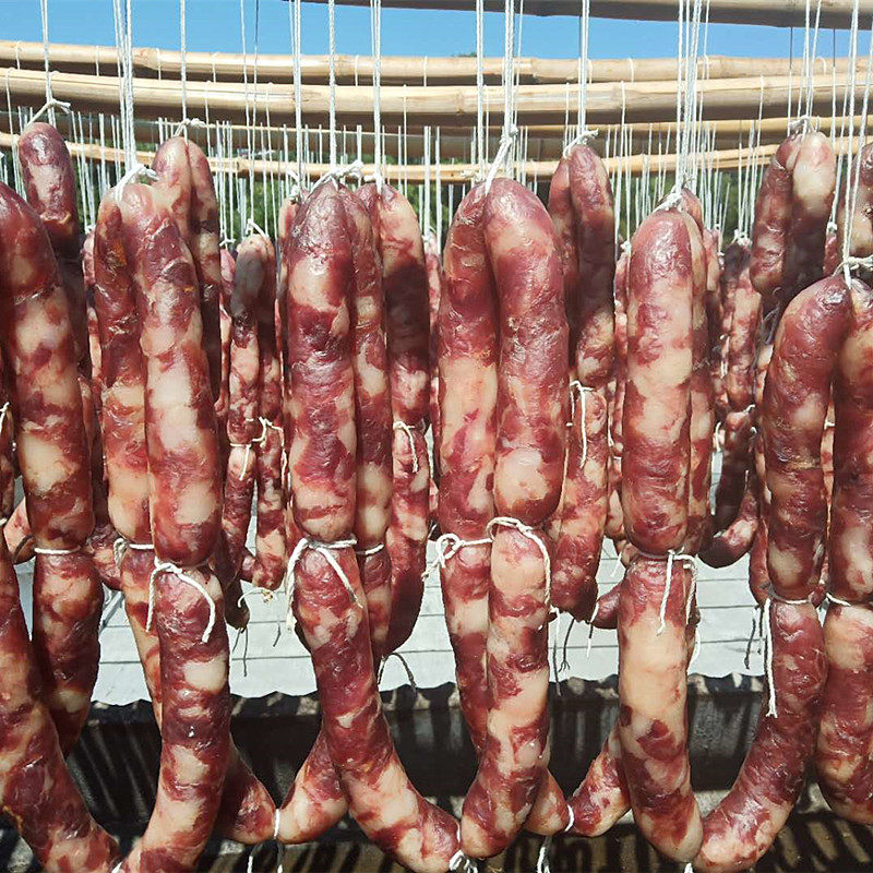 热卖新品江西赣南特产年货腊味香肠500g晒干香肠