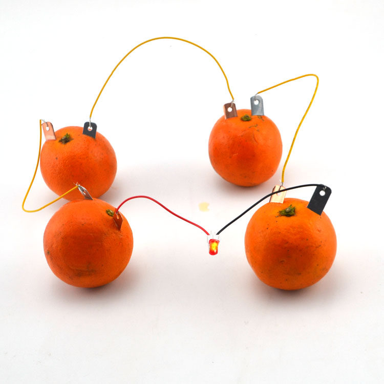 diy水果可乐发电原电池材料包铜锌电极片 儿童科学科技小制作实验