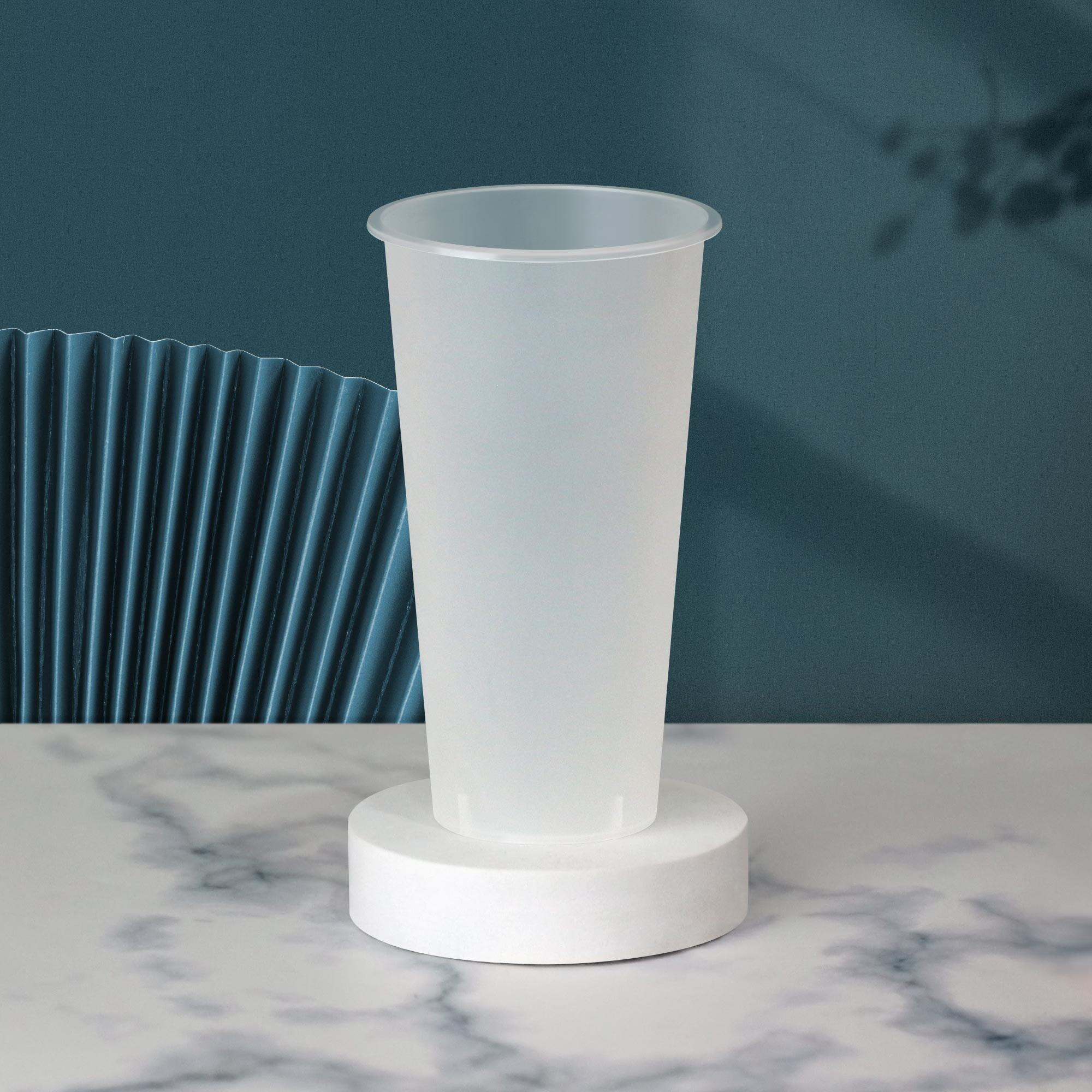 悟茶奶茶杯子一次性带盖定制图案外卖防漏杯盖塑杯