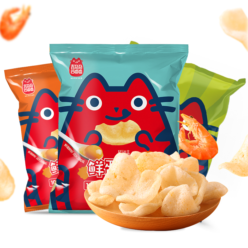 【喜盈盈】鲜蛋虾片40g×6包(热品库)