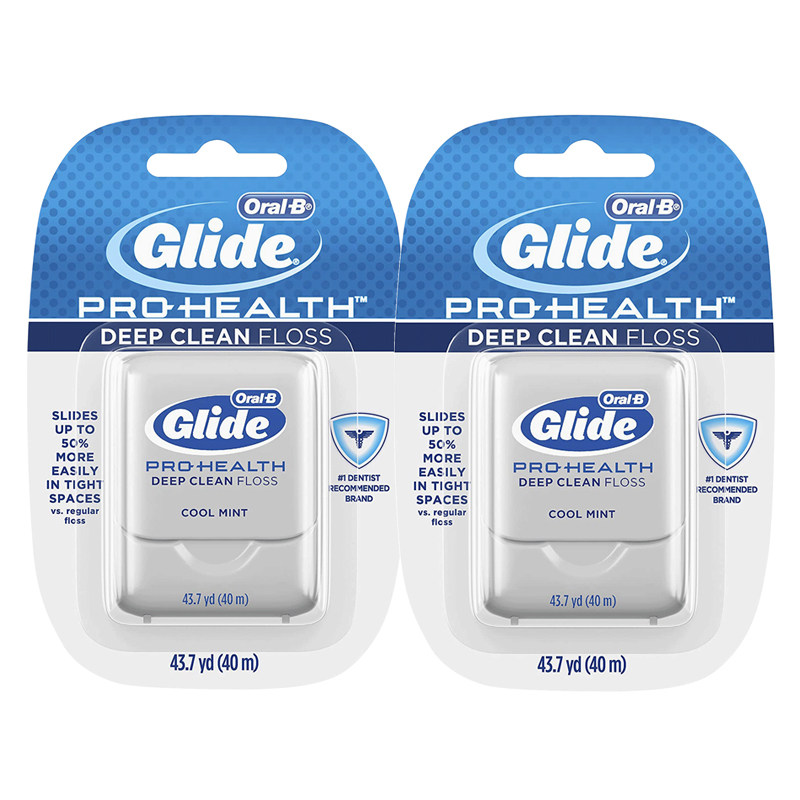 牙线oralb薄荷欧乐乐比glide扁线剔牙超细成人牙线
