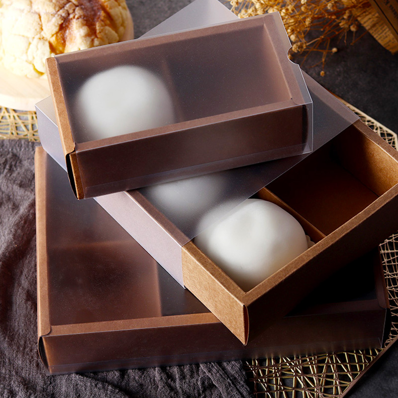 烘焙包装4粒雪媚娘月饼盒子蛋糕甜品西点蛋黄点心包装盒