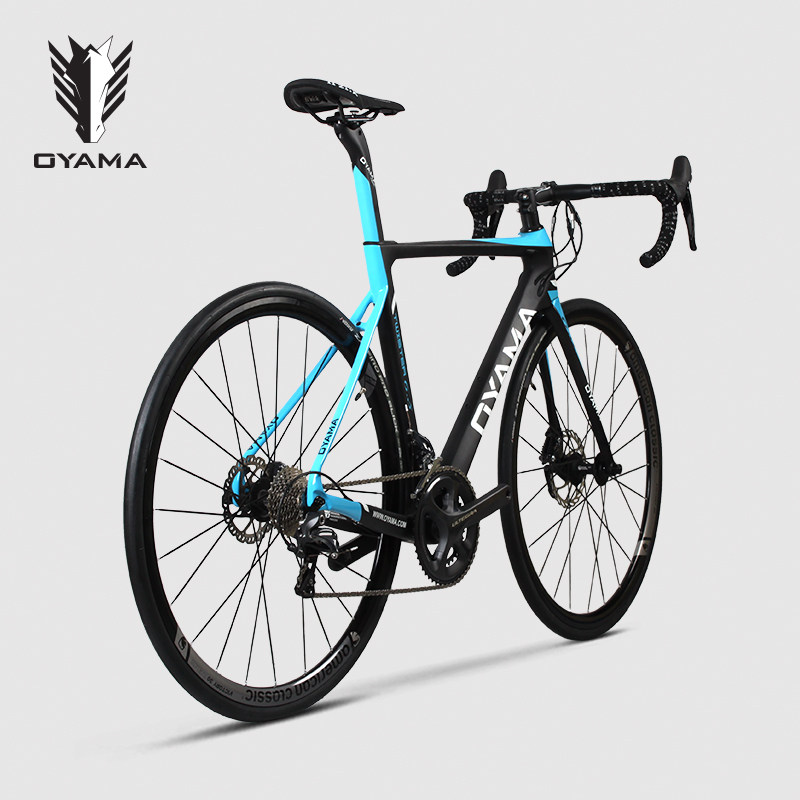 oyama欧亚马疾风6.5碳纤维22速破风油压碟刹竞技公路自行车