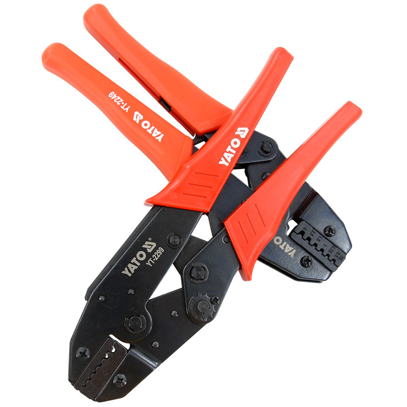 端子yato压线扁桃型冷压电工压接插簧压线钳