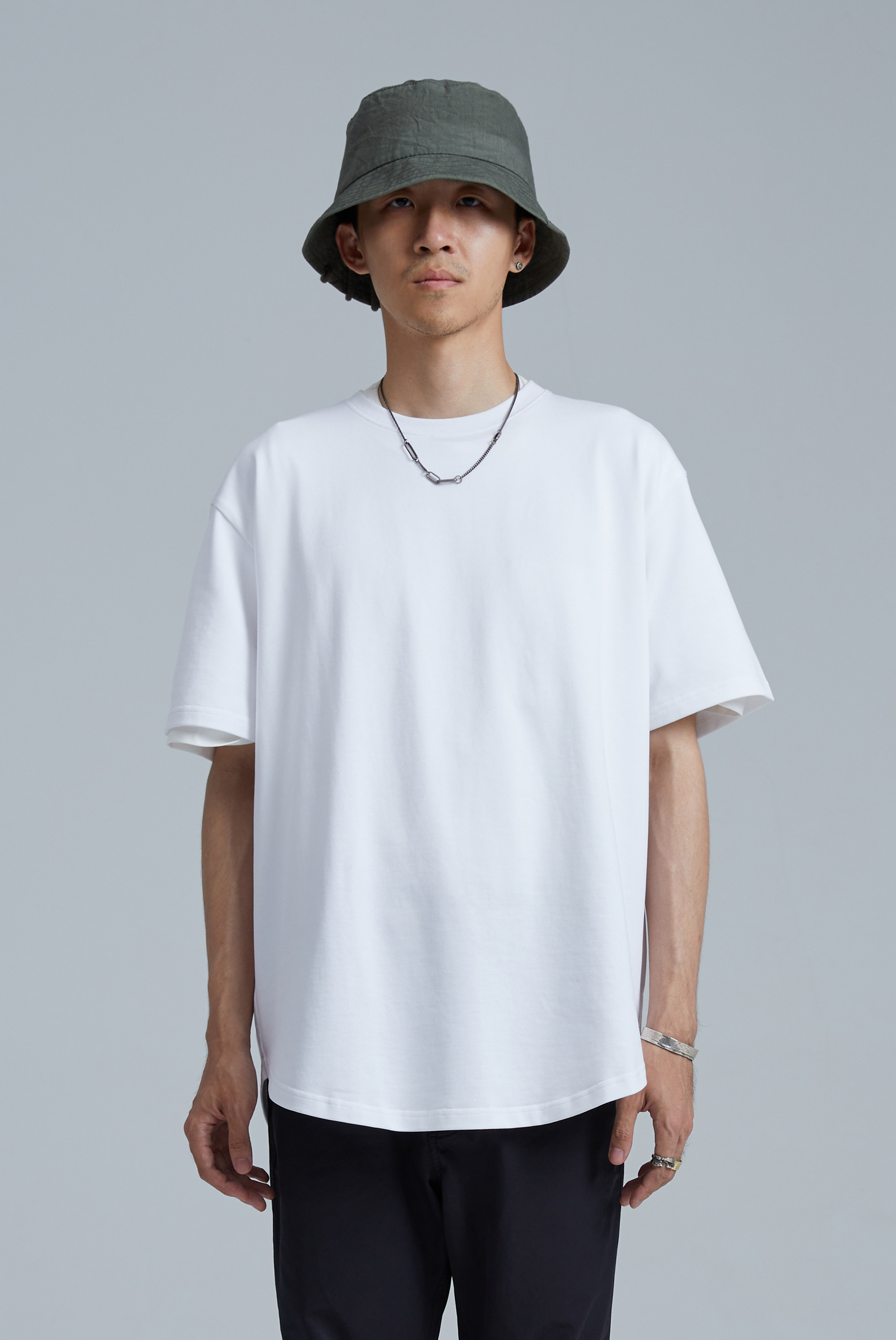 insaitheavyroundtee重磅长绒圆弧下摆层次宽松t恤