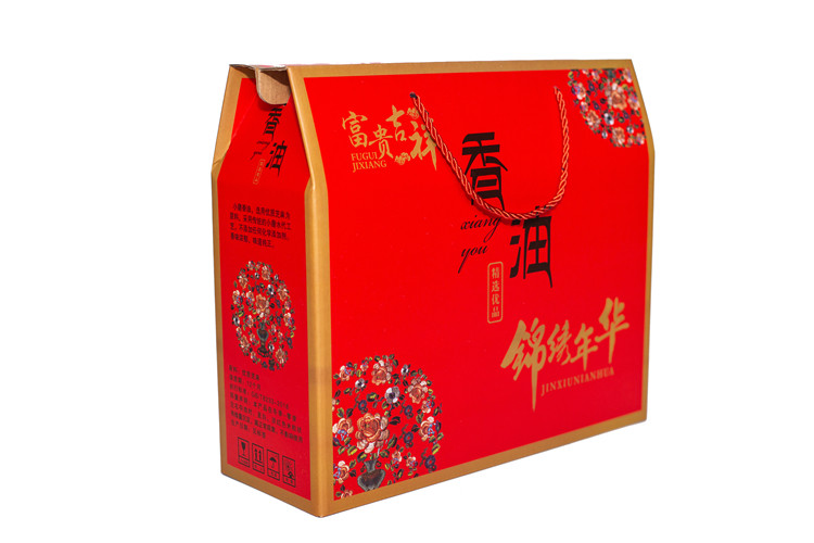 芝麻酱小磨香油礼品盒包装四瓶通用现货石磨厂家礼品盒