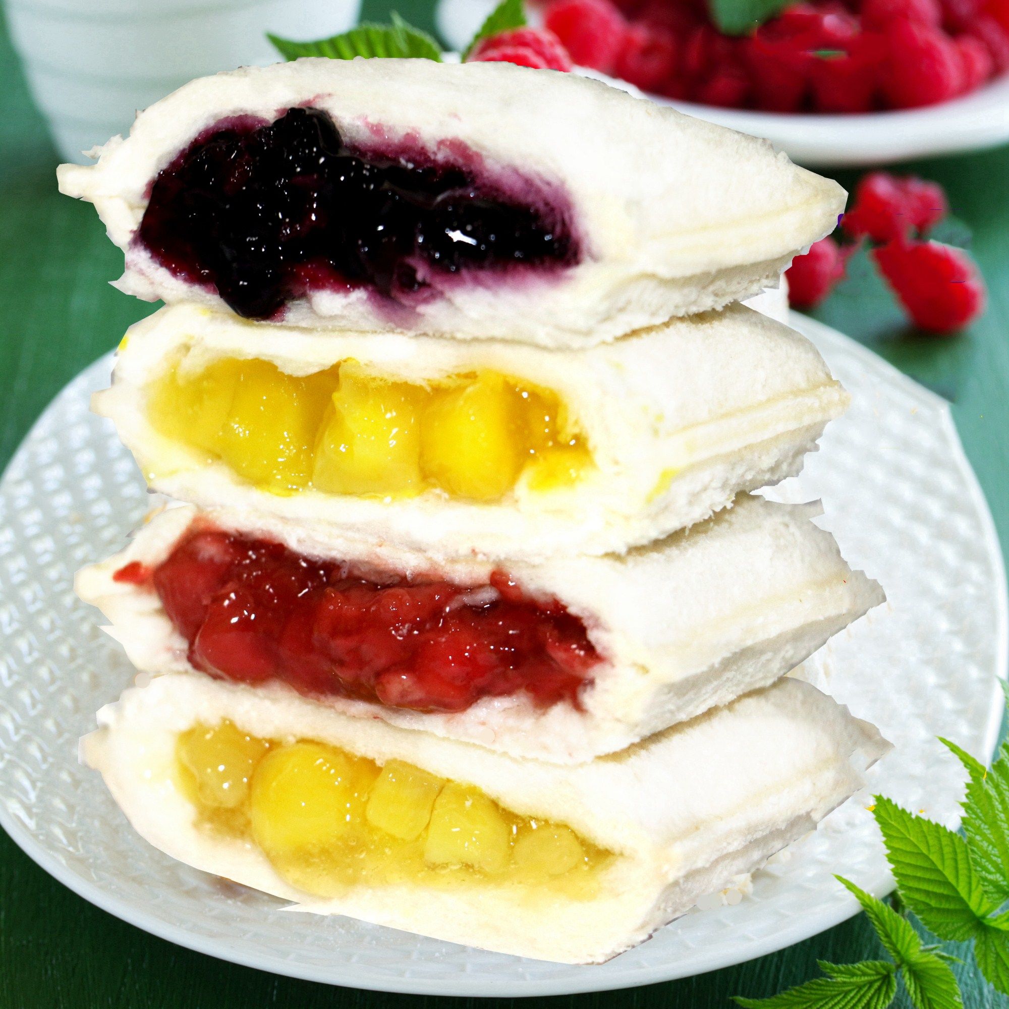 面包乳酸菌小口袋菠萝紫米夹心早代餐零食食品糕点传统西式糕点