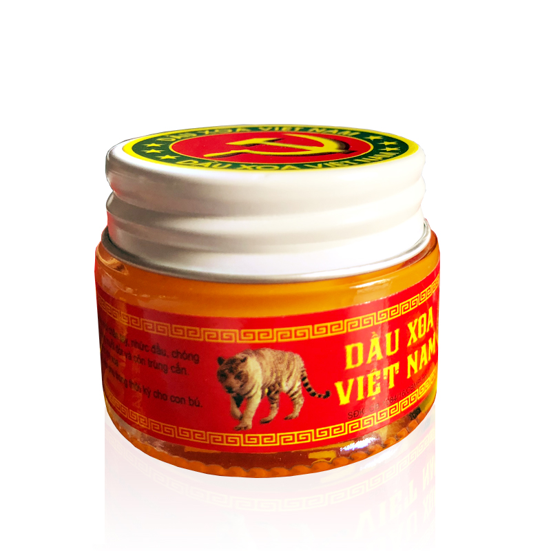 越南军膏原装正品五角星党军膏16克跌打扭伤白虎活络清凉膏