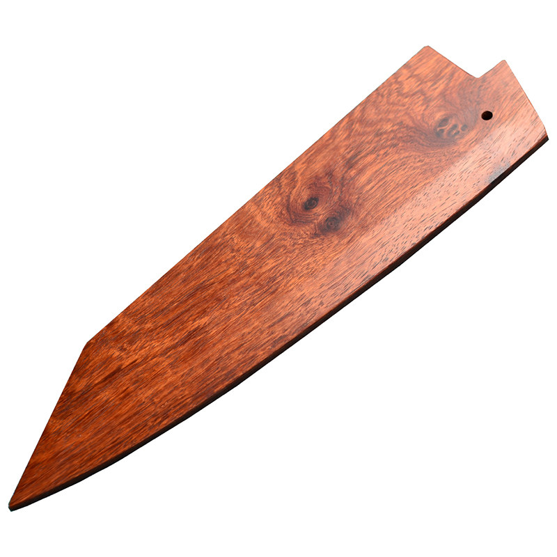 刀鞘实木定制胡桃木出刃柳刃先丸切付保护鱼头刀鞘