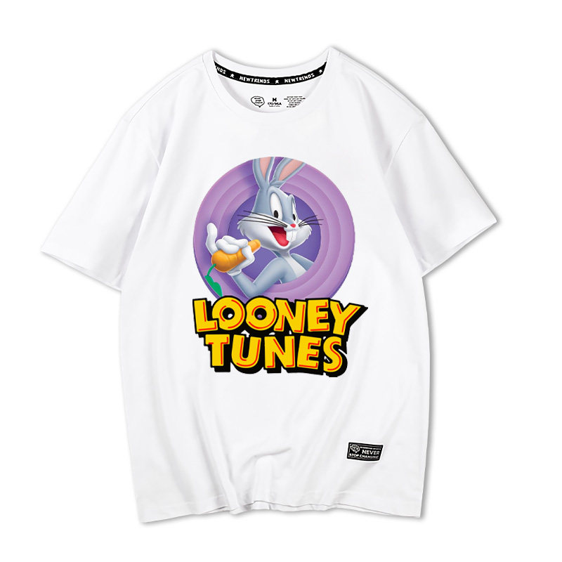 恤男网红ins超火动漫兔八哥宾尼兔快乐兔时尚男士t恤